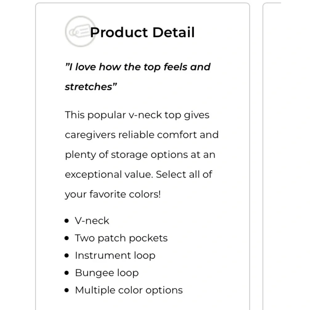 Cherokee Scrub Top - Picture 2 of 5